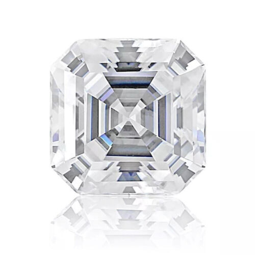 Pietre sfuse certificate GRA Moissanite taglio Asscher 10 mm 5 ct D VVS1. - Foto 2 di 11