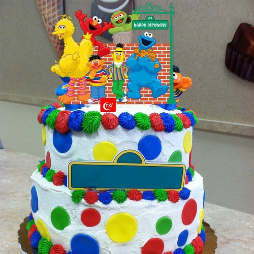 Sesame Street Cake Topper Acrylic Sesame Street Cake Topper Cake Decoration - Picture 5 of 7
