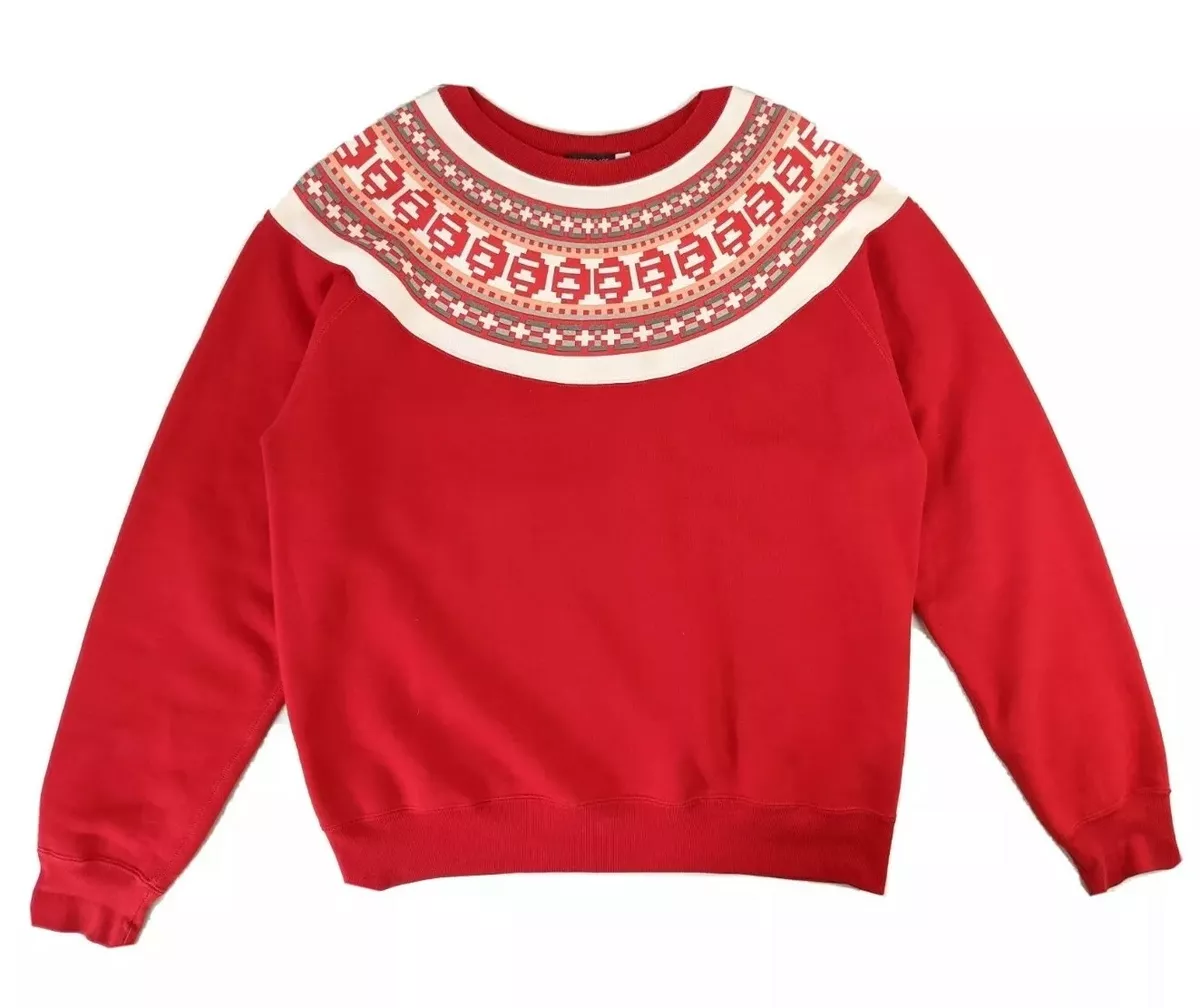 Bape A Bathing Ape Red Crewneck Sweatshirt Jumper Mens Size Large L