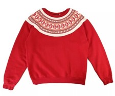 Bape - Maglione Felpa Girocollo Rosso A Bathing Ape Uomo Taglia Large L  