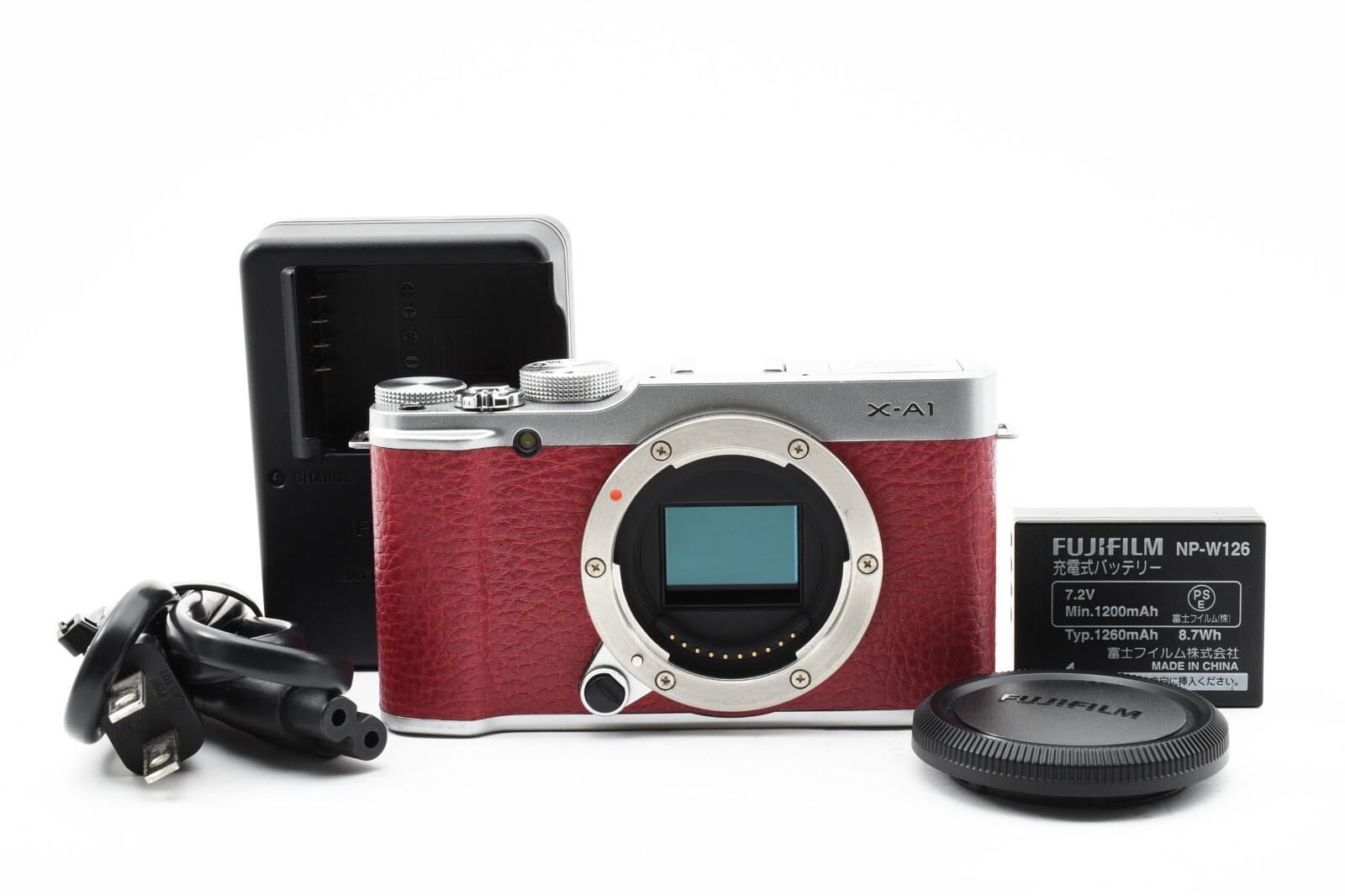 Fujifilm X-A1 16.3MP Mirrorless Camera Body Red Excellent Condition Imported from Japan #2139