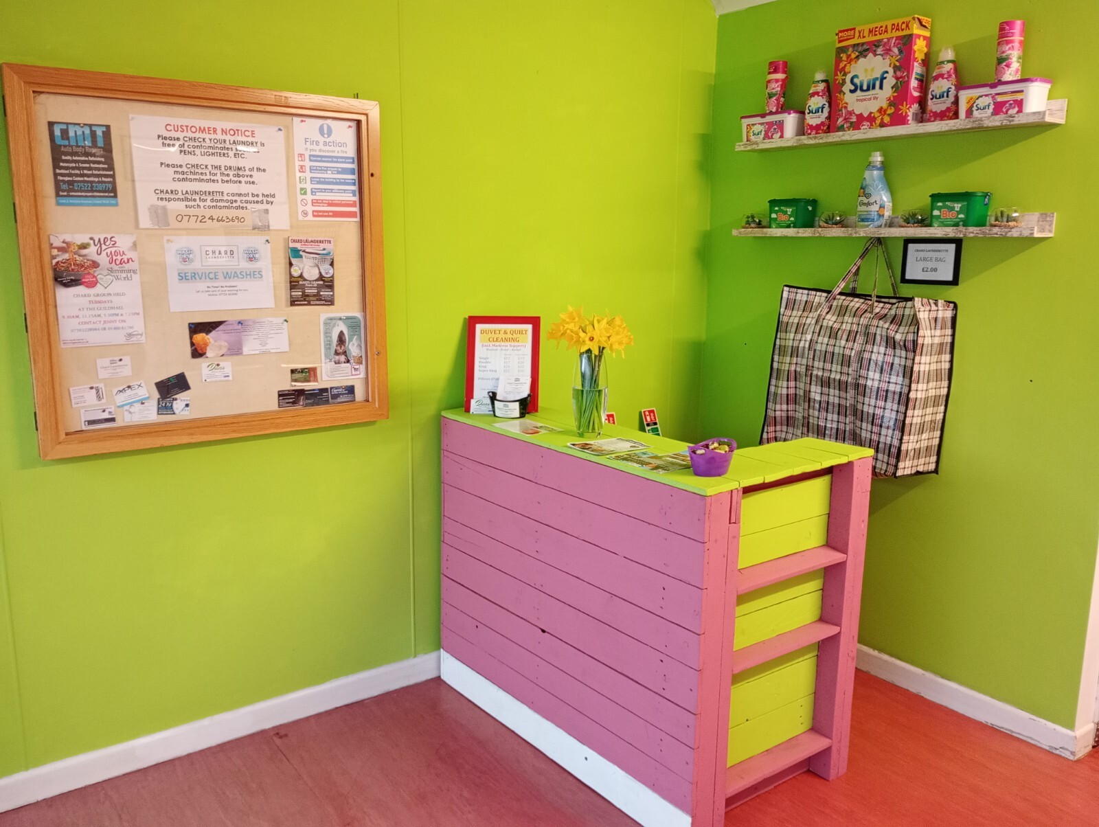 Fully equipped Launderette Business for sale Somerset. Av. weekly