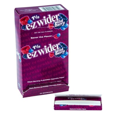 Rolling Papers Paper Zigarettenpapier wild berry  Flavored Blättchen 32