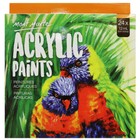 24pc 12ml Artist Acrylic Paint Set Art Craft Supply Mont Marte Glossy Colour