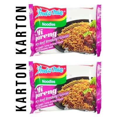 Indomie Mi Goreng Spicy Beef Rendang Mie Goreng Bratnudeln Instantnudeln 80x80g