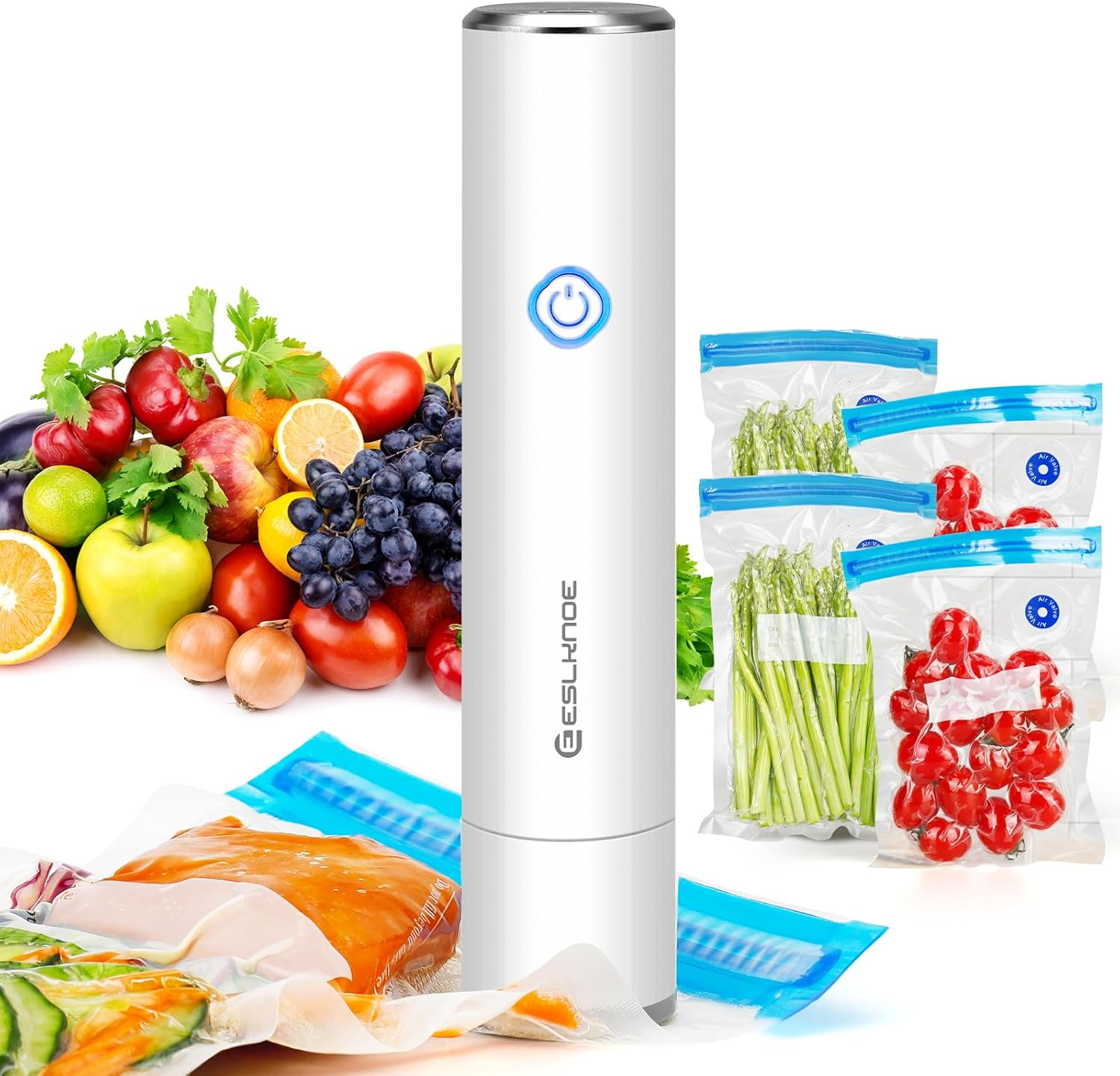 Handheld Vacuum Sealer Portable Cordless Machine for Food Preservation Compact Lightweight Design Easy to Use for Freshness Storage-image