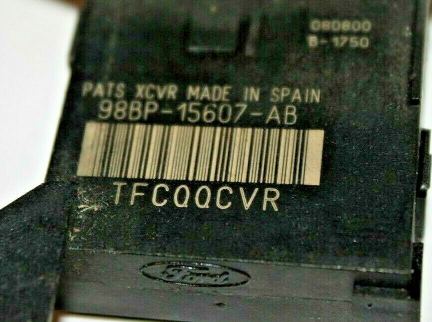 98BP-15607-AB Ford Anti Theft Pats transceiver 98BP-15607-AB OEM 90-Day ...