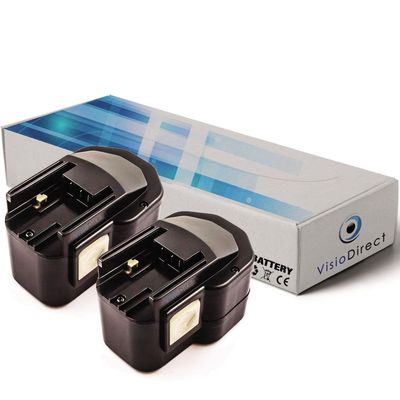 Lot De 2 Batteries Visiodirect 2000mAh Pour AEG 12V (types 4932353639, 4932360)