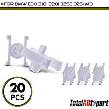 20pcs Door Trim Molding Impact Strip Clip Fasteners For Bmw 318i 320i M3 6.5mm