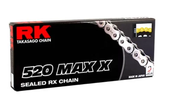 Yamaha FZ09 RK MAX-X RX 2014-2017 anillo 120 cadena de eslabones conversión 520 negro Foto 2 de 4