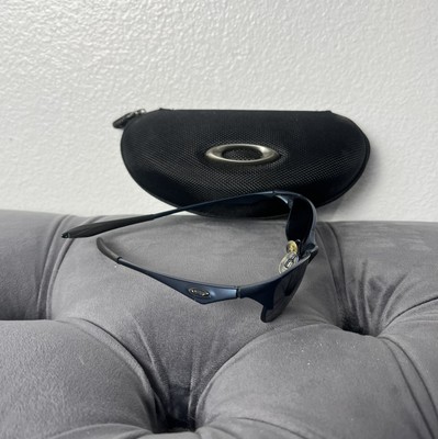 Rare Oakley Wire Tap 1.0 Sunglasses Cobalt Blue Frames w/ Black 