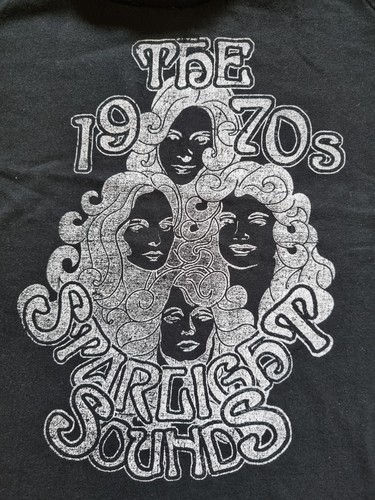 T-Shirt schwarz H&M Gr. XS Hippieaufdruck - Bild 2 von 2