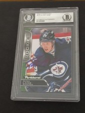 PATRIK LAINE SIGNED 2016 PARKHURST ROOKIE CARD BECKETT CERTIFIED