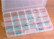 24-Compartments Portable Fixed Small Parts Storage Organizer