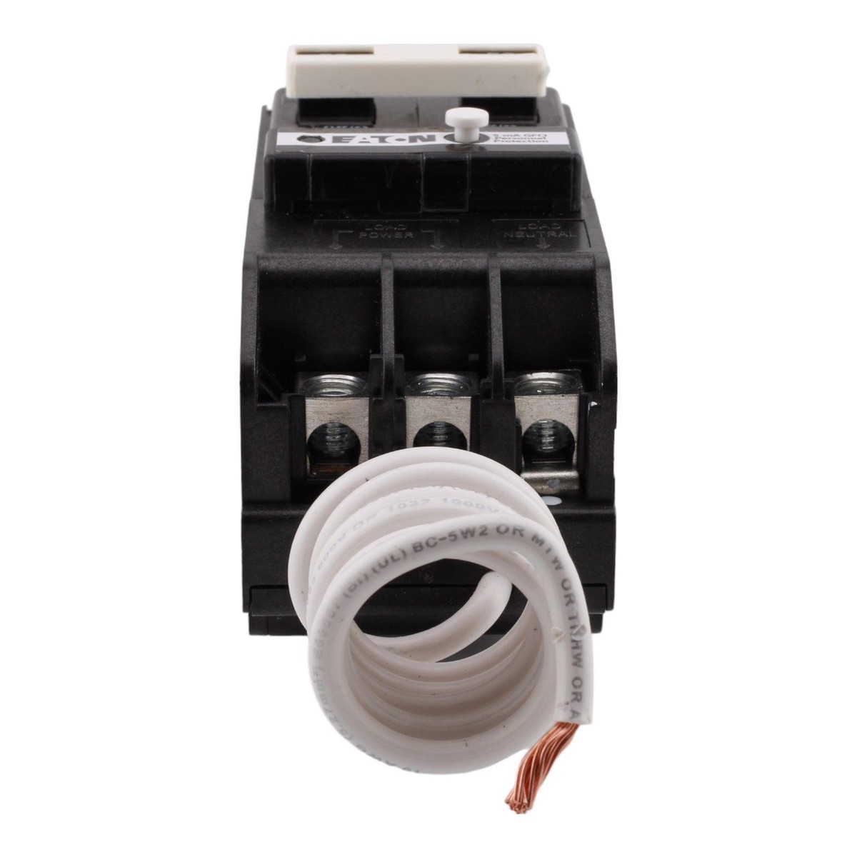 Eaton Ground Fault 50A Two Pole Circuit Breaker Black BRN250GF