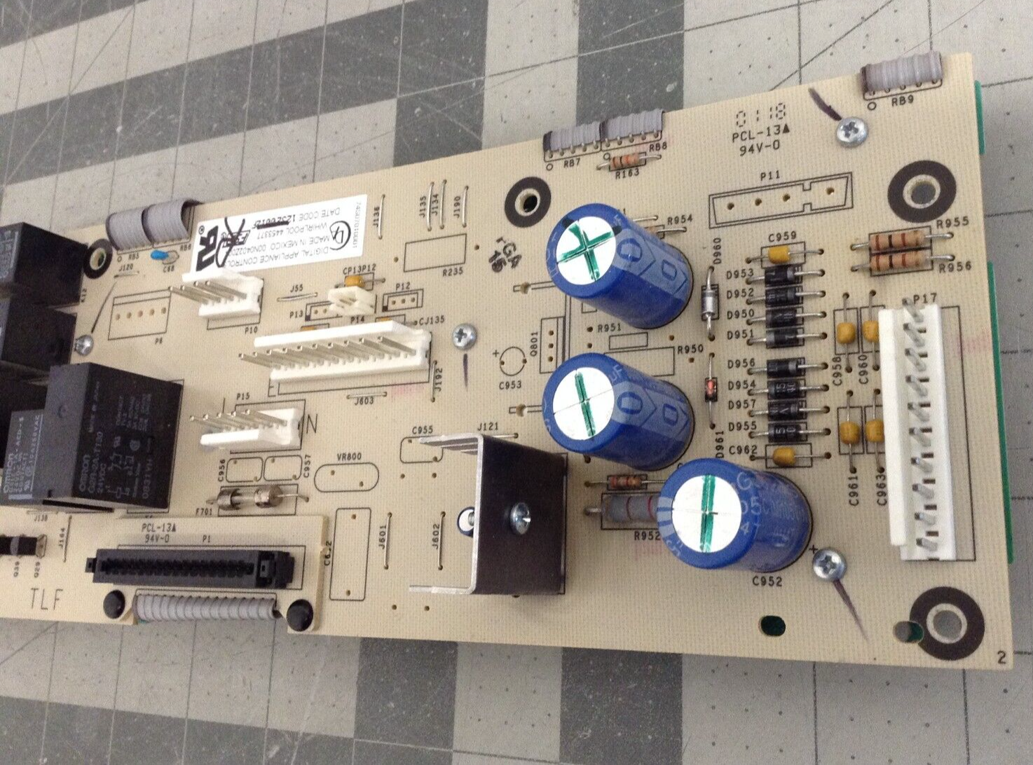 REF Genuine KitchenAid MW/Oven Display Control Board 4453377  