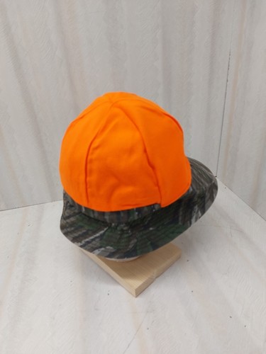 Vintage Adult Woodland Realtree Camo Reversible Bucket Hat Size S 1980's - Picture 9 of 12