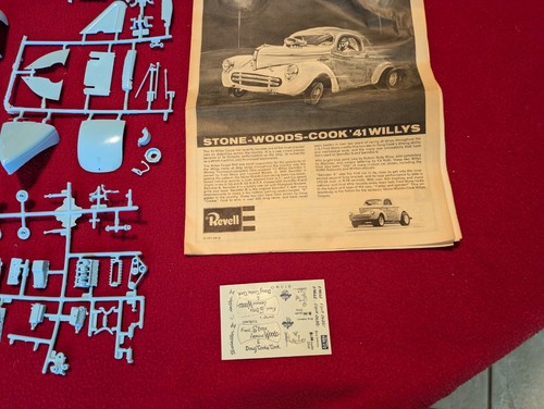 Vintage Revell Swindler ll 1941 Willys Gasser Coupe model kit 1970 issue Open - Picture 2 of 17