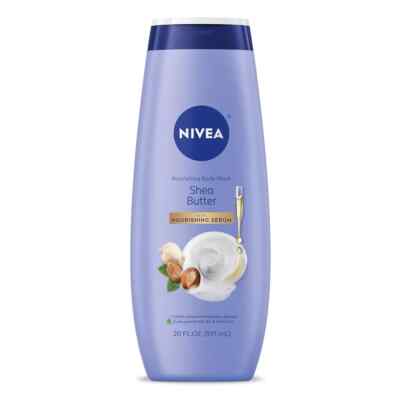 NIVEA Shea Butter Body Wash, Moisturizing & Nourishing for Dry Skin, 20 Fl Oz