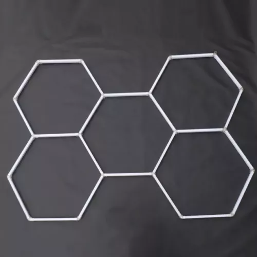 5 HEX Hexagon LED Lighting Car Detail Retail Garage Workshop Home Gym Wall Light - Picture 15 of 18