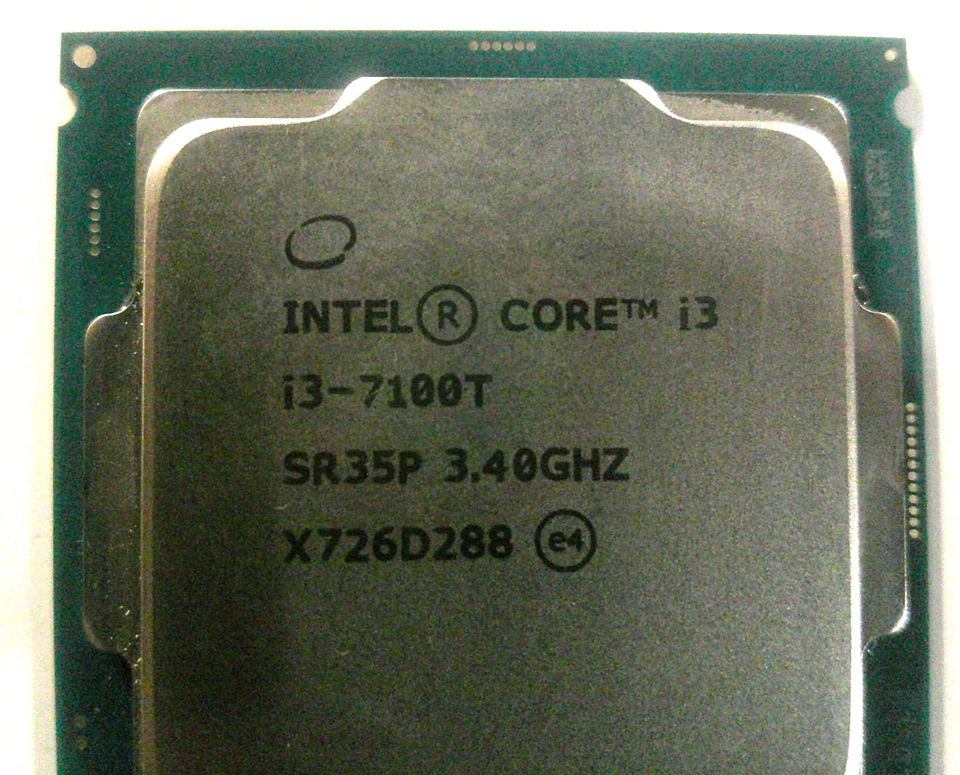 Procesador CPU Intel Core i3-7100T 3,40 GHz doble núcleo LGA 1151 SR35P Foto 2 de 4