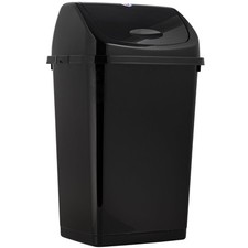 Kitchen Trash Can 13 Gallon with Swing Lid, Plastic Tall Garbage Can Outdoor ...