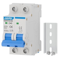 DC Miniature Circuit Breaker, 500V 2 Pole 40 Amp Isolator for Solar PV... 