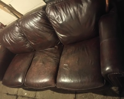 Brown Leather Couch