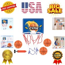 Mini Basketball Hoop for Toddler Kids, Indoor Suction Cup Basketball Hoop wit...