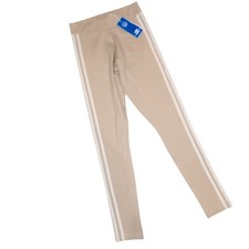 Nwt Adidas Creme And White 3 Stripes Ankle Length Leggins Sz XS