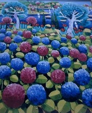 Dipinto Olio su Tela 80X70 cm Quadro Athos Faccincani Di Grande+certificato