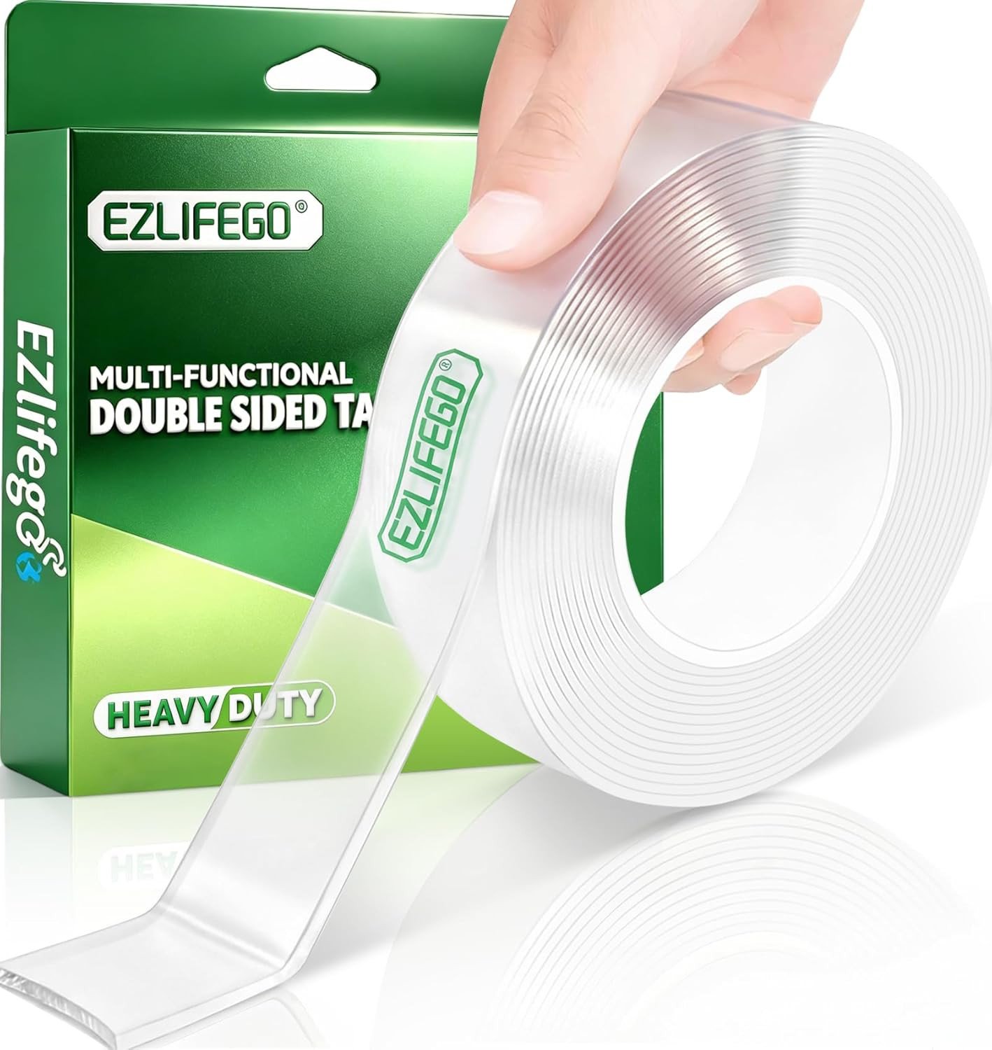 Double Sided Tape Heavy Duty, Extra Large Strong Nano Mounting Tape Sticky Pads(