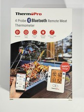 Therm Pro Bluetooth 4 Probe 650 Ft. Range Remote Meet Thermometer TP-25