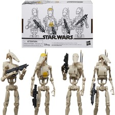 Star Wars Vintage Collection Battle Droid 3.75  Action Figures 4-Pack  In Stock