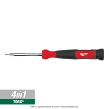 Milwaukee Multi-Bit Screwdriver 4-in-1 TORX Tamperproof 48-22-2931