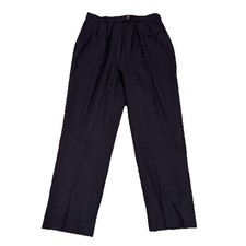 Giorgio Sant Angelo Womens Pants Brown Pant High Rise Pleated Wool asize 12