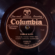 Columbia 15286D Charlie Poole NC Ramblers RAMBLIN Country 78 rpm 1928 EE-/E HEAR