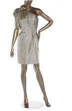 Stella McCartney Lame One Large Ruffle Shoulder