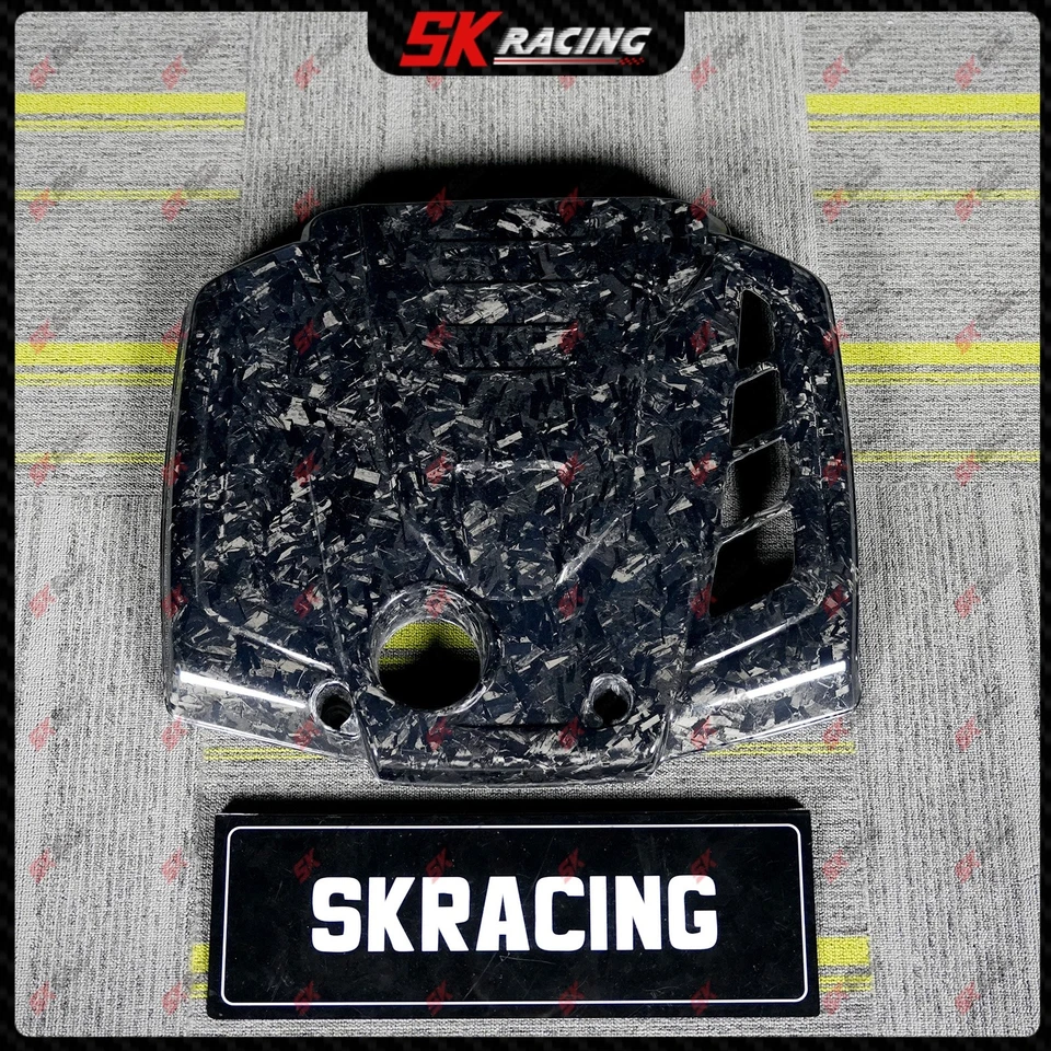 Cubierta del motor para Alfa Romeo Giulia 2017-2025 panel de bahía moldura forjada/fibra de carbono Foto 3 de 4