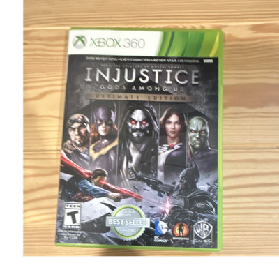 WB Games Injustice Gods Among Us Ultimate Edition (Xbox 360) Disc Case CIB