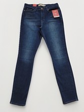 Levi strauss signature womens mid rise skinny jean size 8 M blue dark wash 30x28