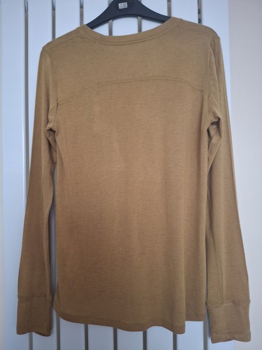 M&S Goodmove Stretch Wool Blend Excercise Top. BNWT. Size 8(34") Dark Ochre - Picture 3 of 5