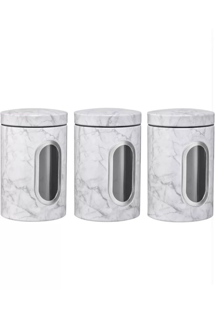 Kitchen Canisters Food Storage- Modern Kitchen Decoration of Canister Set Of 3