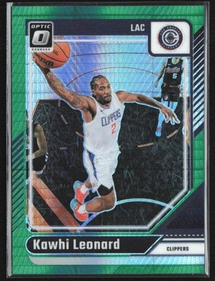 Kawhi Leonard 2024-25 Donruss Optic Hyper Green /249 #141 Los Angeles Clippers