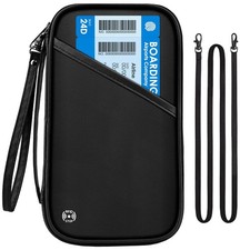 Travel Passport Wallets, Airtag Lightweight Family Passport Holder With RFID ...