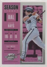 2018 Panini Chronicles Contenders Optic Pink Prizm 6/25 Austin Hays #2 1b3
