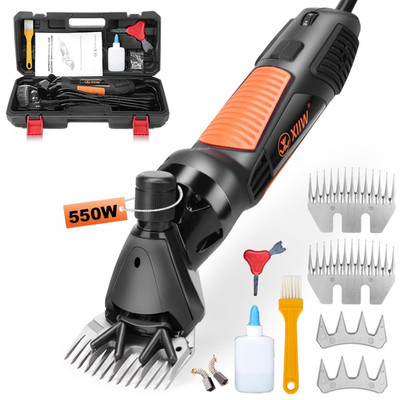 Xiiw Sheep Shears 550W Professional Electric Sheep Clippers 6 Speeds Farm