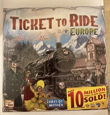 Ticket to Ride Europe Awarded Alan Moon Days Of Wonder Board Game-New & Sealed