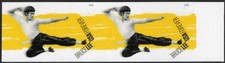 USA Sc. 6055a (F) Bruce Lee 2026 MNH H pair  NO DIE CUTS