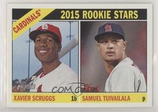 2015 Topps Heritage Rookie Stars Xavier Scruggs Sam Tuivailala #179 2u3